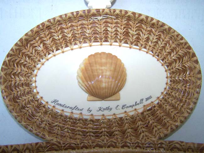 A Magnificent Handcrafted Contemporary Mattapoisett "Seaweed" Basket by noted Chatham artist Kathy Campbell. — image 8